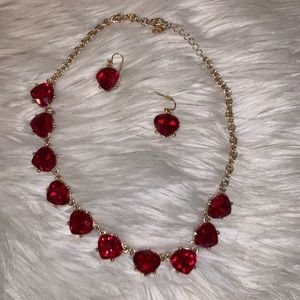 Matching earring and necklace set